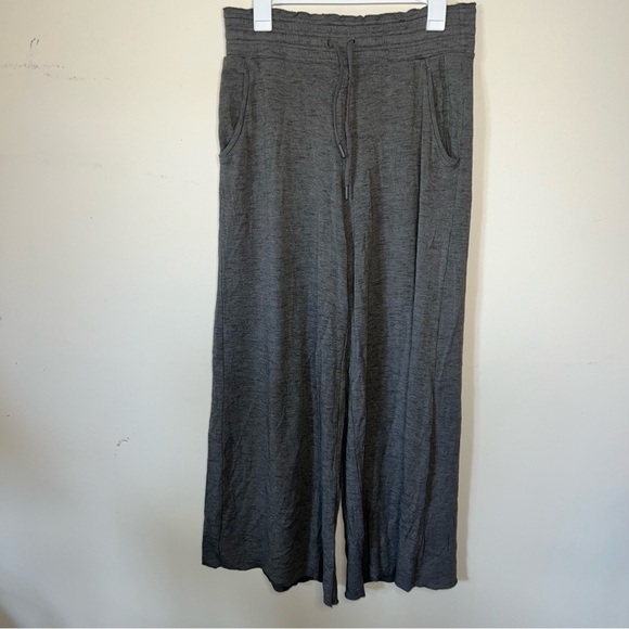 Athleta Pants Wide Leg Gray Modal Elastic Waist Size Medium - Picture 11 of 12